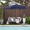 4 Size&5 Color Patio Parasol Sunshade Outdoor Canopy Tilt Crank Garden Umbrella