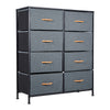 Panana Storage Dresser Organizer Unit,Chest of Drawers with 8 Fabric Bins