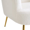 Modern Accent Chair Teddy Fleece Upholstered Leisure Armchair Single Sofa Chair