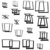 X-Steel Table Leg Heavy Duty Metal Dining Coffee Bench Office Desk Steel Trestle