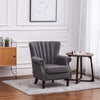 Linen Fabric Sofa Accent Chair Cocktail Armchair Sofa Padded Rivet Lounge Seat