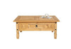 Coffee Table 1 Drawer, Solid Mexican Pine Perfect for Home Office or Living Room