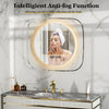 LUVODI 800x700mm LED Bathroom Mirror Dimmable Enhanced Antifog IP65 Glass Framed