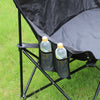 Double Seat Camping Chair Folding Portable Outdoor Garden Chair with Carry Bag