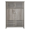 Bathroom Storage Cabinet with 2 Door Floor Cupboard Wooden Storage Unit Shelf UK