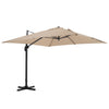 Patio Parasol Base Sets Offset Cantilever Umbrella Sun Shade Rainproof Canopy