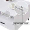 High Gloss Coffee Table MDF Drawer Shelf Storage Living Room Lounge Metal Legs