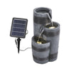 Big Sale Solar Powered Water Feature Outdoor Fountain Garden Ornament LED Lights
