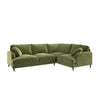 Olive Green Velvet 4 Seater Right Hand Corner Sofa - Payton SOF202