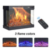 Electric LED Fireplace Heater Insert TV Stand Media Console Table Cabinet+Remote