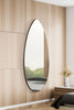 Large Frameless Tear Drop Wall Mirror - 63" X 24" 160 x 60cm MirrorOutlet