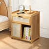 1 Drawer Compact Wooden Bedroom Bedside Cabinet Furniture Nightstand Side Table