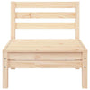 Swpsd Sofa Chairs Garden Sofa 3-Seater Solid Wood Pine Seats Patio U6T8