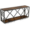 39 Bottles Wall Mounted Rack Display Shelf Metal Frame Wine Storage Rack