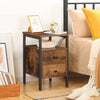 Bedside Table with Drawer Side Table End Table Nightstand Industrial