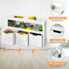 3 Drawer Storage Cabinet Wooden Bookshelf Display Rack Kids Toy Organizer Table