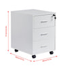 Mobile 3 Drawer Filing Cabinets Printer Stand Pedestal Lockable Office Cabinet