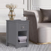 Small Wooden Side Table with Drawer Coffee End Table Bedside Cabinet Nightstand