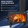 Portable Wood Burning Stove Wood Camping Stove Heater with 2 Cooking Positions