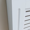 Radiator Cover Adjustable White Painted MDF Wood Heating Cover Home Decor