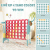 Giant 4 in a Row Game Jumbo Connect 4 Garden Games Set w/42 Gripped Rings