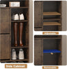 Smilesun Shoe Storage Cabinet w/ 2 Flip Drawers & 4 Shelves Shoe Cupboard Rack