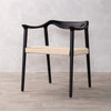 RATTAN SEAT WOODEN FRAME SCANDINAVIAN STYLE DINING CHAIR