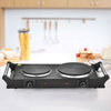 2500w Electric Hot Plate Hob Portable Table Hob Kitchen Stove Cooker Double Top