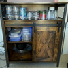 Vintage Industrial Sideboard Rustic Drinks Cabinet with Shelf Side Storage Unit