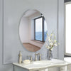 Frameless Unframed Bevel Glass Bathroom Mirror With Self Adhesive Sticker&Glue