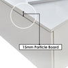 High Gloss Coffee Table White LED with 4 Drawers 16 Colors Adjustable Modern