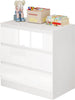 🏅White High Gloss 3 Drawer Chest of Drawers Modern Slim Bedroom Storage Cabinet