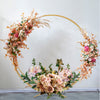 Round Metal Hoop Wedding Flower Stand Balloon Arch Rack Table Centrepiece Decor