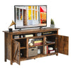 Industrial TV Stand for TVs up to 65” Fireplace TV Stand Entertainment Center