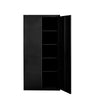 Metal Cupboard Storage Cabinet with 2 Doors for Office Laundry Workshop Garage