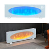 43inch White Freestand Wall Mounted Electric Fireplace Heater LED 7 Colour Fire