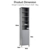 Bathroom Cabinet Freestanding Floor Cabinet Narrow Storage Cabinet Adjustable