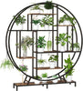 Mental Flower Shelf Plant Display Stand Outdoor Indoor with Grow Light Garden UK
