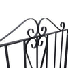 Metal Single Garden Gate Wrought Iron Barrier Doors Fence Panel Manor Entrance