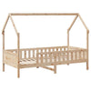 ' House Bed Frame 90x190 Solid Wood Pine Z0K8