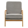 Solid Wood Frame Scandi Fabric Tub Armchair Padded Single Sofa Couch Loveseat UK