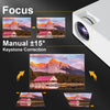4K Projector 25000LMS 1080P 3D 5G WiFi Bluetooth Video Home Theater 250" Display