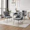 Upholstered Leisure Sofa Chair Velvet Armless Accent Chair Ergonomic Backrest UK
