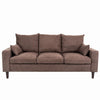 Modern L-Shaped Corner Sofa 2 3 Seater Armchair Couch With Footstool