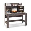 Compact Computer Desk Wooden Study Table Writing Workstation Storage Bookshelf