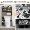 Over The Toilet Storage Cabinet Bathroom Organizer Toilet Rack-Grey
