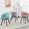 4Pcs Plastic Cushioned Chairs Accent Desk Chairs Home Restaurant Dining Chairs