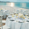 Large White Tablecloth Round Table Cover for Buffet Table Parties Holiday Dinner