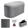 Storage Ottoman Footstool Toy Box Chair Seat Footrest Stool Ottoman Pouffe Bench