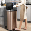 Kitchen 68L Step Trash Can with Soft Close Lid & Deodorizer Compartment